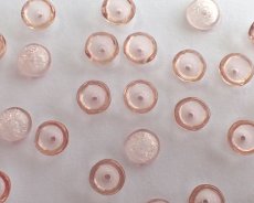 画像2: チェコガラスビーズ/ティーカップ/ロザリン/約4×2mm(45個) (2)
