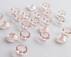 画像1: チェコガラスビーズ/ティーカップ/ロザリン/約4×2mm(45個) (1)