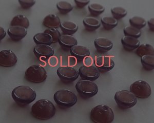 画像1: チェコガラスビーズ/ティーカップ/アメシストオパール/約4×2mm(45個)
