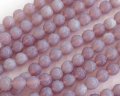 チェコガラスビーズ/ローズラウンド/パープルオパール/6mm(10個)