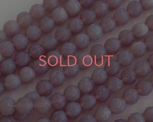 画像1: チェコガラスビーズ/ローズラウンド/パープルオパール/6mm(10個)