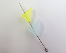 画像3: ヴィンテージ/ドイツ/ルーサイト/カラーリリー/フロストイエロー（1個） (3)