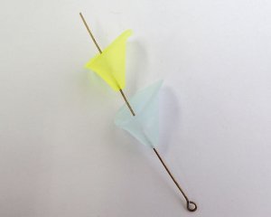 画像3: ヴィンテージ/ドイツ/ルーサイト/カラーリリー/フロストブルー（1個）