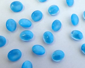 画像1: ヴィンテージ/ドイツ/アクアブルームーン/10×8mm(1個)