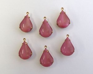 画像2: セット済/ヴィンテージガラス/ローズムーン(1個)