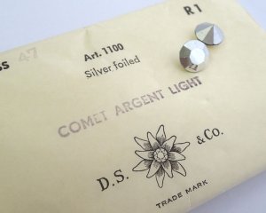 画像1: ヴィンテージスワロフスキー/#1100/Comet Argent Light/47ss(1個)