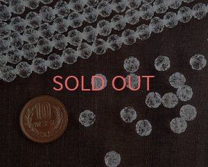 画像2: チェコガラスビーズ/ローズバド/クリスタル/8mm(6個)