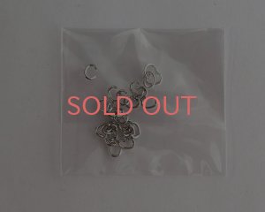画像1: Cカン/本ロジウムメッキ/約3×4mm/線径0.6mm(約0.5g)