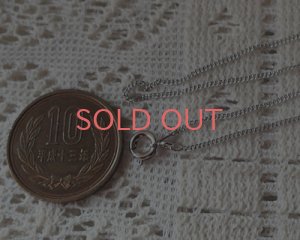 画像1: 極細キヘイチェーン/本ロジウムメッキ/全長約40cm