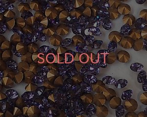 画像1: デッドストック/オーストリア製クリスタルガラス/#1012/タンザナイト/pp32(10個)