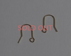 画像1: ブラス/フィッシュフックピアス/K16GP(5ペア)