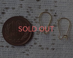 画像2: ブラス/ピアス/キドニーワイヤー/ゴールド（10ペア）