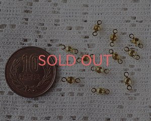 画像2: pp24用/ブラスセッティング/クローズドバック/2リング(1個)