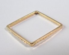 画像3: ブラスパーツ/スパークルリング/K16GP/ヘキサゴン/17mm(2個) (3)