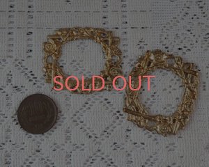 画像2: ブラススタンピング/ラージフローラルリース（1個）