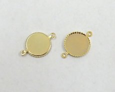 画像1: セッティングコネクター/ブラス/10mmラウンド/K16GP（2個） (1)