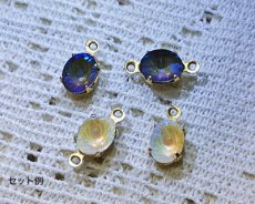 画像4: オーストリア製クリスタルガラス/#4122/クリスタルディライト/シルキーセージ/8×6mm(2個) (4)