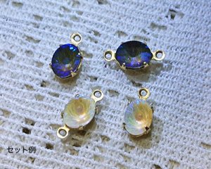 画像4: デッドストック/スワロフスキー/#4122/クリスタルディライト/ライトグレイ/8×6mm(1個)