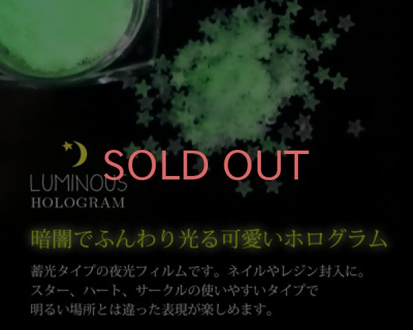 画像4: 蓄光ホログラム/ラウンド/2mm (4)