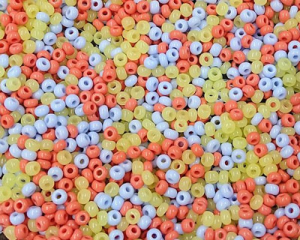 画像1: デッドストック/チェコ/シードビーズミックス/丸大サイズ(8/0)(5g) (1)