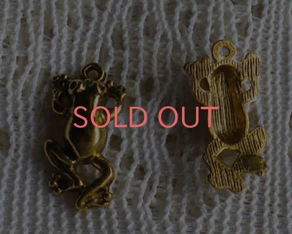 画像1: /メタルチャーム/カエル/ゴールド(4個) (1)