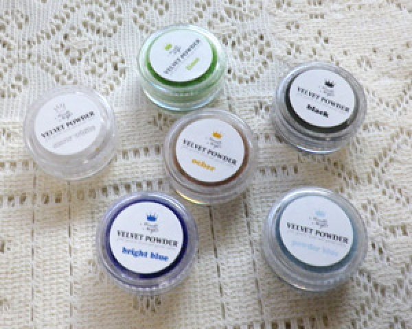 画像2: ベルベットパウダー/ブルー/売り切りSALE 50%OFF (2)