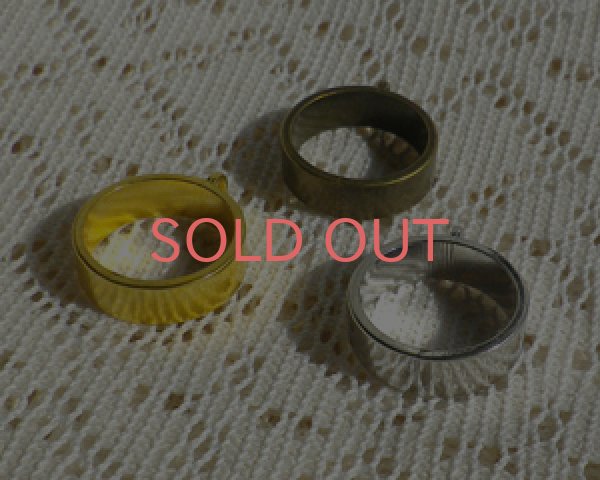 画像2: レジン用ラウンド空枠20mm（1個） (2)