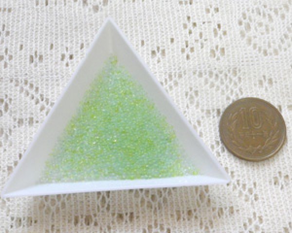 画像2: ノーホールガラスボール/グリーンミックス(10g)/売り切りSALE 50%OFF (2)