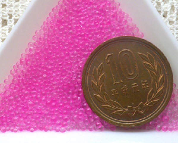 画像2: ノーホールガラスボール/ピンク(10g)/売り切りSALE 50%OFF (2)
