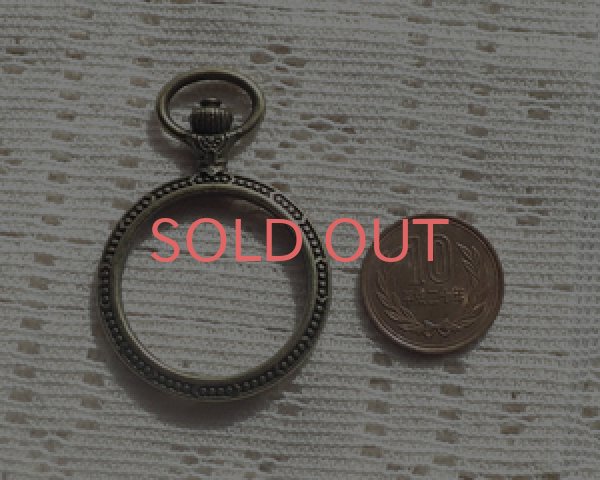 画像2: セッティング/メタル/デザイン空枠/ラウンド/金古美 (2)