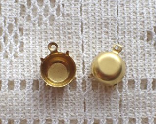 ヴィンテージ/日本/ガラスボタン/ホワイト/ホイップ/約10mm（1個