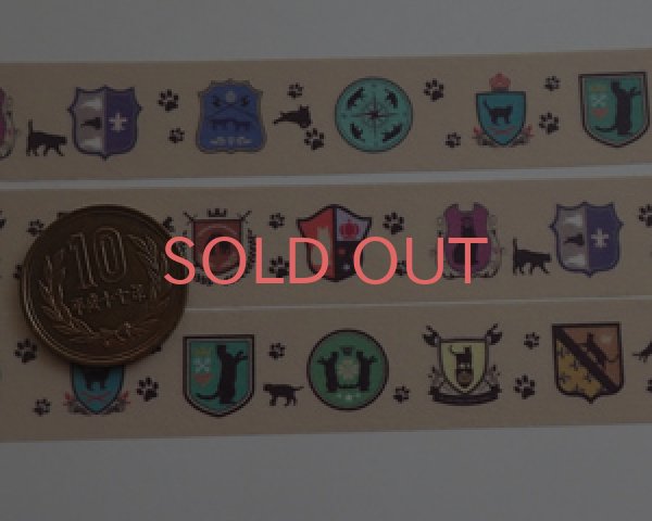 画像3: オリジナルマスキングテープ/cat emblem/(1個) (3)