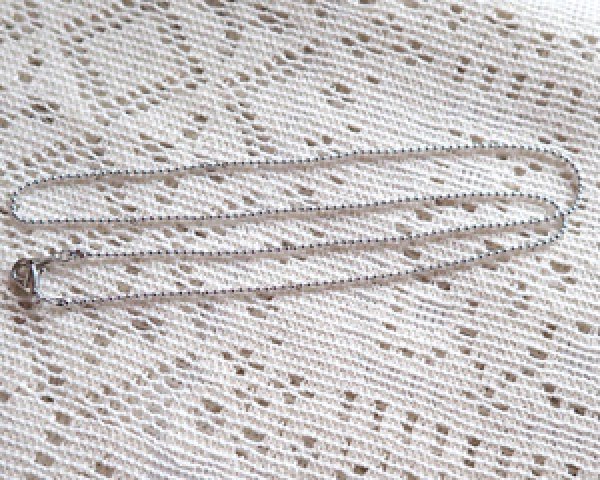 画像4: カットボールチェーン/本ロジウムメッキ/全長約45cm (4)