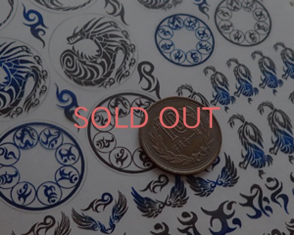 画像2: レジン封入シート/TRIBAL/BLUE/A6 (2)