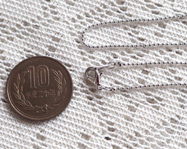 画像3: カットボールチェーン/本ロジウムメッキ/全長約45cm (3)