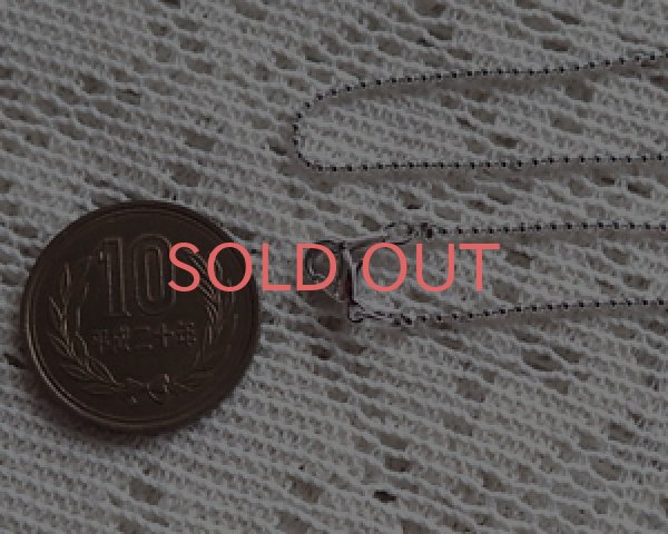 画像1: カットボールチェーン/本ロジウムメッキ/全長約45cm (1)