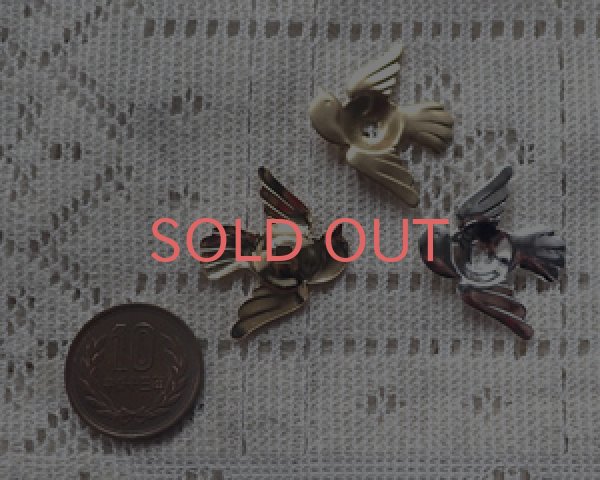 画像2: ブラススタンピング/小鳥(1個) (2)