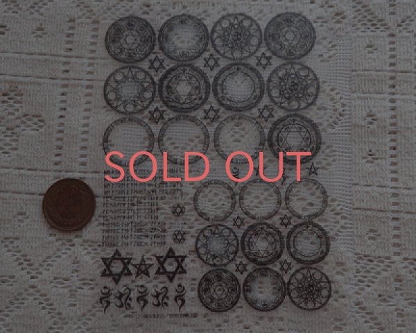 画像2: レジン封入シート/MONOCHROME/A6 (2)