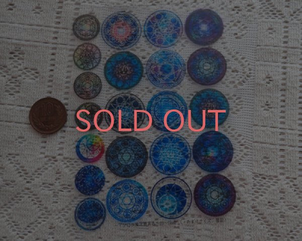 画像2: レジン封入シート/魔法陣・L/ブルー/A6 (2)