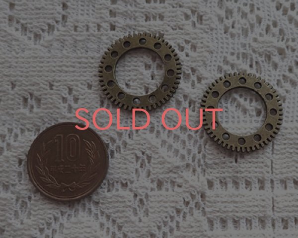 画像2: /メタルチャーム/ギアL(4個) (2)