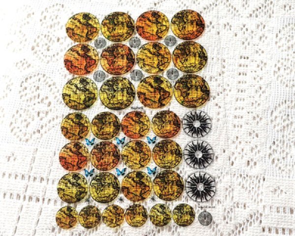 画像3: レジン封入シート/world map/A6 (3)