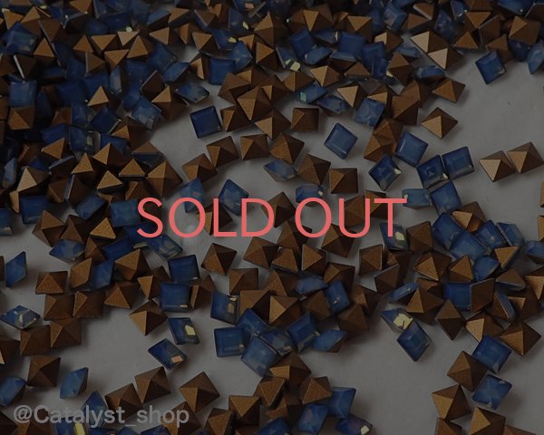 画像2: デッドストック/オーストリア製クリスタルガラス/#4401/ホワイトオパールスターシャイン/4mm(4個) (2)