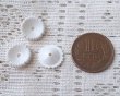 画像2: ヴィンテージ/ドイツ/プラスチック/フラワーf5/ホワイト（3個） (2)