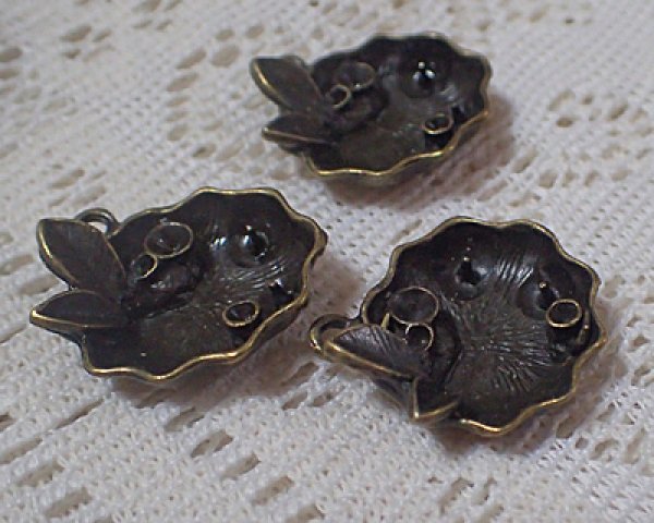 画像2: メタルチャーム/ミニプール/金古美(1個) (2)