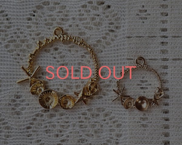 画像3: メタルチャーム/ミニシェル/ライトローズゴールド（1個） (3)