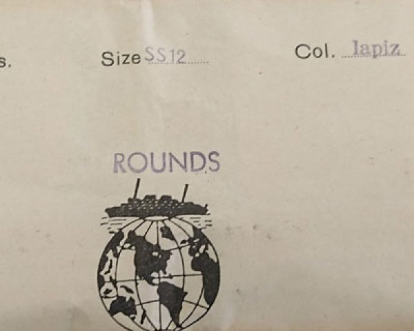 画像2: ヴィンテージ/ドイツ/ガラス/ラピス(オペークネイビー)/12ss(20個) (2)