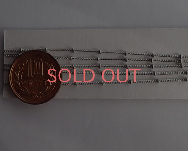 画像2: 切り売りチェーンB/本ロジウムメッキ/1m (2)