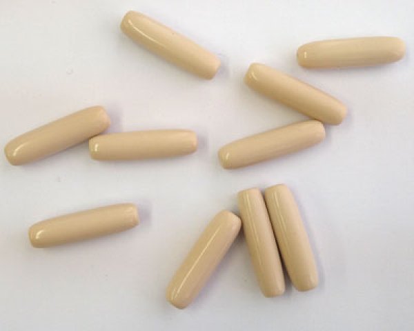 画像2: デッドストック/日本/プラスチック/ミルクティチューブ/約30×8mm(4個) (2)