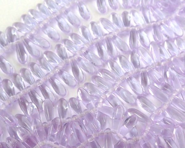 画像2: チェコガラスビーズ/ダガー/アレキサンドライト/3×10mm(20個) (2)