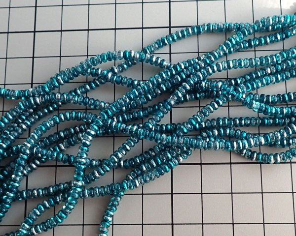 画像2: チェコガラスビーズ/ミニロンデル/ミラーティール(45個) (2)